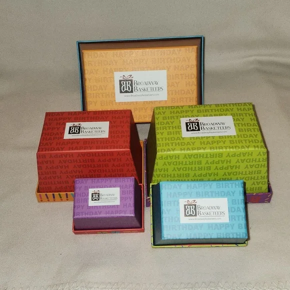 Colorful Nesting Happy Birthday Boxes (5) - Picture 3 of 8